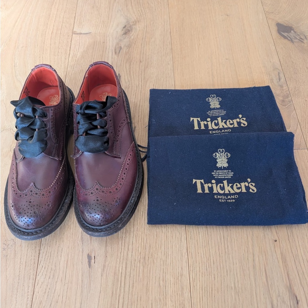 Tricker's Women’s Anne Brown Leather Brogue Country Shoe UK 3